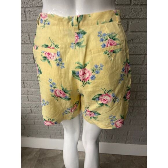 LAUREN Ralph Lauren Petite Linen Multicolored Floral Shorts Size 6P - Picture 4 of 11